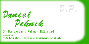 daniel peknik business card